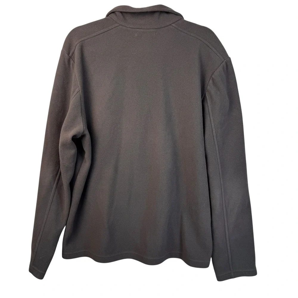 Banana Republic Fleece Pullover Large Tall Olive Green‎ Quarter Zip